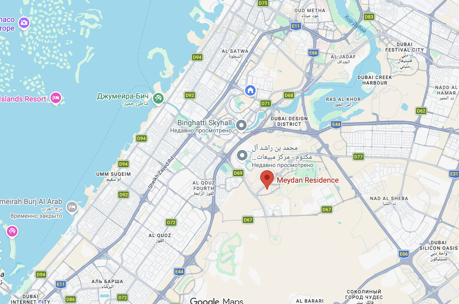 Al Meydan location map