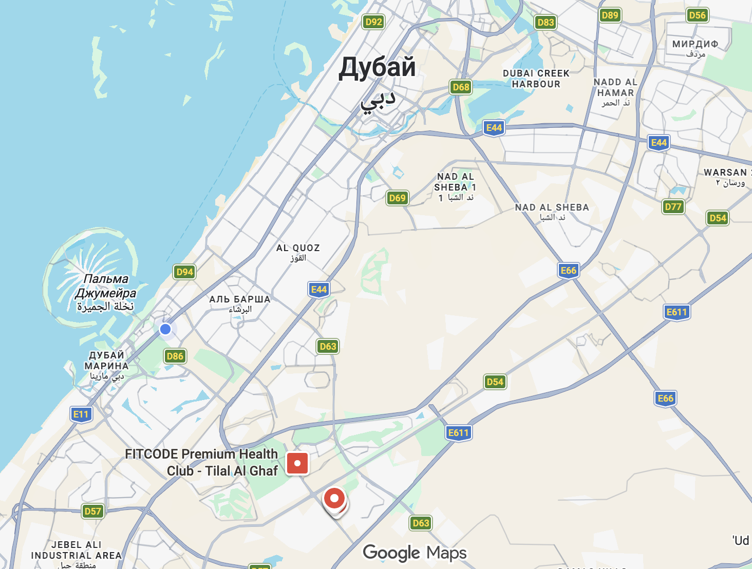Golf Promenade location map
